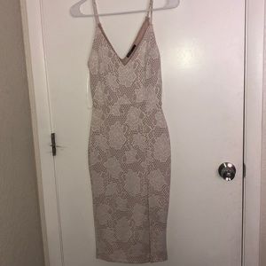 White medium length dress